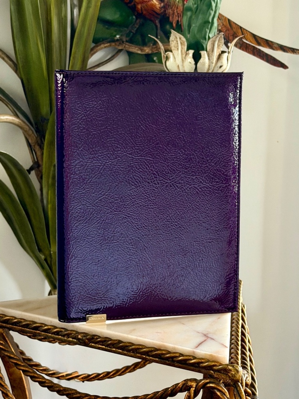 ๐๐คฉ NWT Brahmin Sample Patent ๐๐คฉ๐ Leather Rich Purple Journal ๐คฉ๐ - Picture 2 of 10